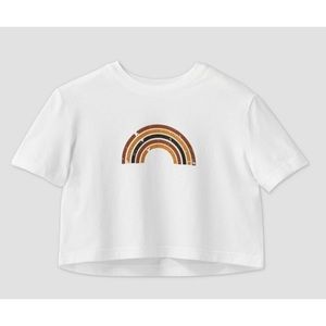 NWT Colsie Rainbow Lounge Crop Top